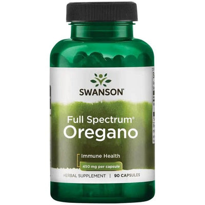 Swanson Health and Wellbeing Full Spectrum Oregano, 450mg - 90 caps