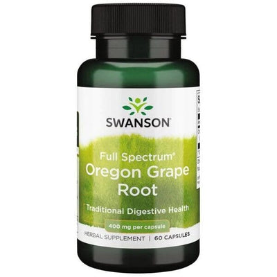 Swanson Health and Wellbeing Full Spectrum Oregon Grape Root, 400mg - 60 caps