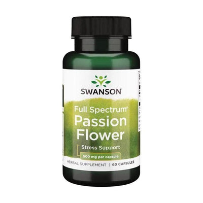 Swanson Health and Wellbeing Full Spectrum Passion Flower, 500mg - 60 caps