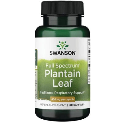 Swanson Health and Wellbeing Full Spectrum Plantain Leaf, 400mg - 60 caps