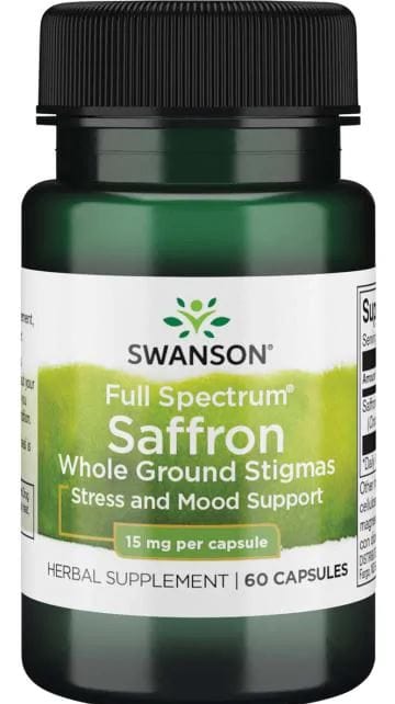 Swanson Health and Wellbeing Full Spectrum Saffron, 15mg - 60 caps