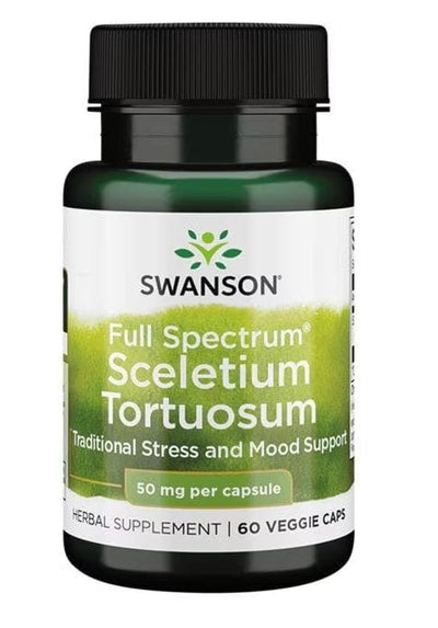 Swanson Health and Wellbeing Full Spectrum Sceletium Tortuosum, 50mg - 60 vcaps