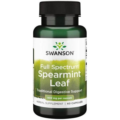 Swanson Health and Wellbeing Full Spectrum Spearmint Leaf, 400mg - 60 caps