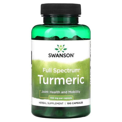 Swanson Health and Wellbeing Full Spectrum Turmeric, 720mg - 100 caps