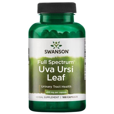 Swanson Health and Wellbeing Full Spectrum Uva Ursi Leaf, 450mg - 100 caps