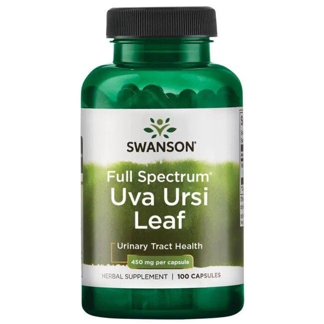 Swanson Health and Wellbeing Full Spectrum Uva Ursi Leaf, 450mg - 100 caps