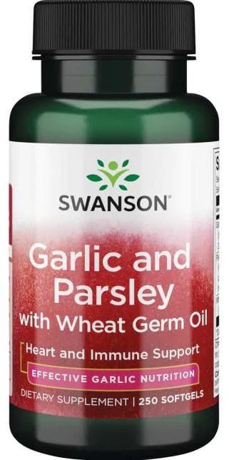 Swanson Health and Wellbeing Garlic and Parsley with Wheat Germ Oil - 250 softgels