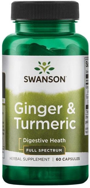 Swanson Health and Wellbeing Ginger & Turmeric - 60 caps