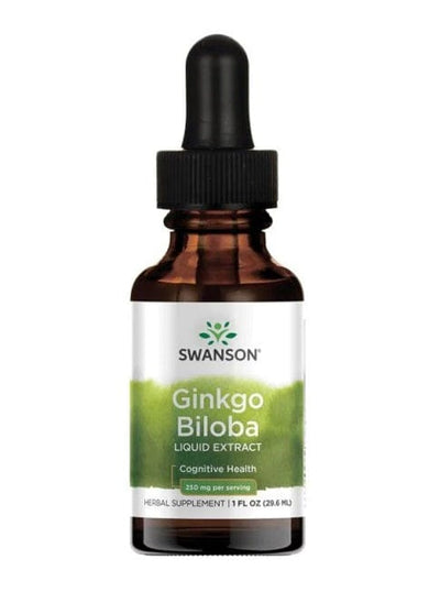 Swanson Health and Wellbeing Ginkgo Biloba Liquid Extract, 250mg - 29ml