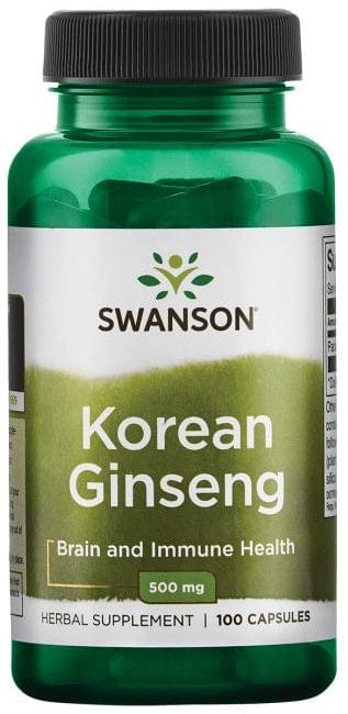 Swanson Health and Wellbeing Korean Ginseng, 500mg - 100 caps
