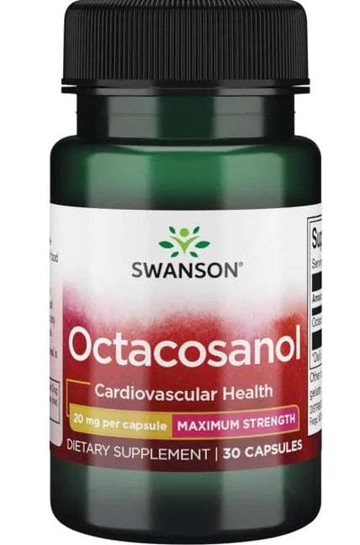 Swanson Health and Wellbeing Octacosanol, Maximum-Strength 20mg - 30 caps