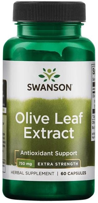Swanson Health and Wellbeing Olive Leaf Extract, 750mg Super Strength - 60 caps