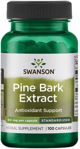 Swanson Health and Wellbeing Pine Bark Extract, 50mg - 100 caps