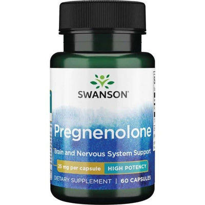 Swanson Health and Wellbeing Pregnenolone, 25mg - 60 caps