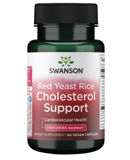 Swanson Health and Wellbeing Red Yeast Rice Cholesterol Support - 60 vcaps