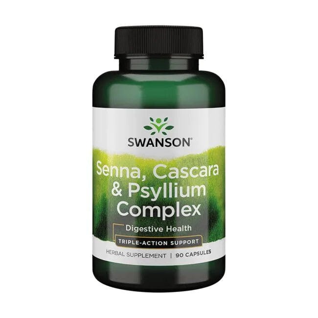 Swanson Health and Wellbeing Senna, Cascara & Psyllium Complex - 90 caps