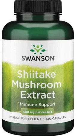 Swanson Health and Wellbeing Shiitake Mushroom Extract, 500mg - 120 caps