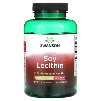 Swanson Health and Wellbeing Soy Lecithin, 1200mg - 90 softgels