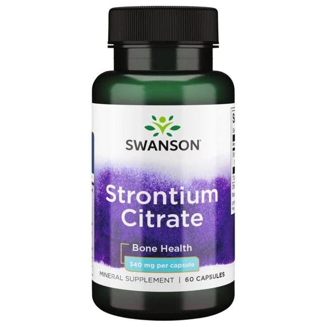 Swanson Health and Wellbeing Strontium Citrate, 340mg - 60 caps
