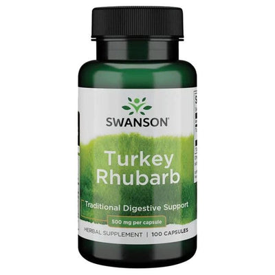 Swanson Health and Wellbeing Turkey Rhubarb - 100 caps