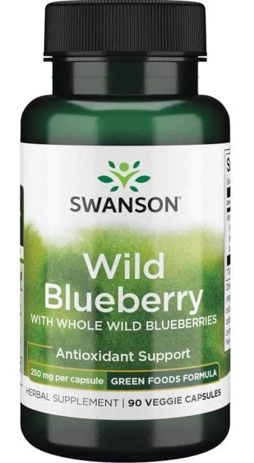 Swanson Health and Wellbeing Wild Blueberry, 250mg - 90 vcaps