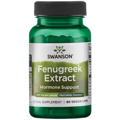Swanson Natural Testosterone Support Fenugreek Extract, 300mg - 60 vcaps
