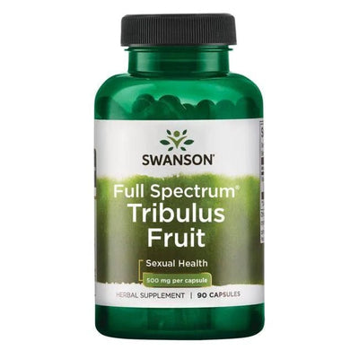 Swanson Natural Testosterone Support Full-Spectrum Tribulus Fruit, 500mg - 90 caps