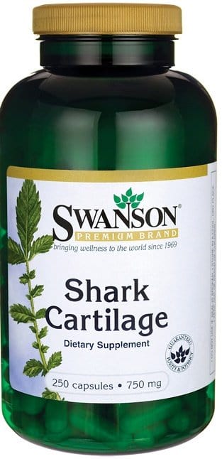 Swanson Nootropics & Supplements Shark Cartilage, 750mg - 250 caps