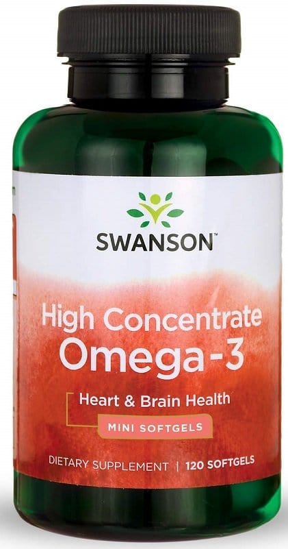 Swanson Omegas, EFAs, CLA, Oils High Concentrate Omega-3 - 120 softgels