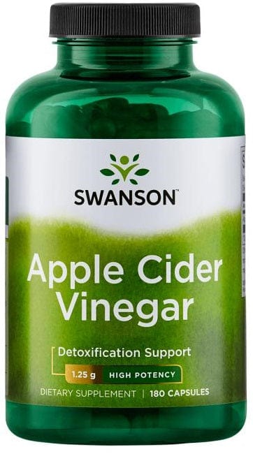 Swanson Slimming and Weight Management Apple Cider Vinegar, 1250mg High Potency - 180 caps