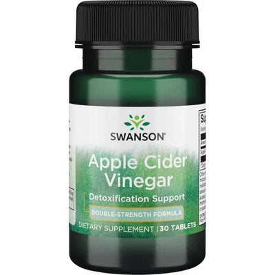 Swanson Slimming and Weight Management Apple Cider Vinegar, 200mg Double-Strength - 30 tablets