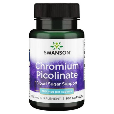 Swanson Slimming and Weight Management Chromium Picolinate, 200mcg - 100 caps