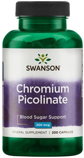 Swanson Slimming and Weight Management Chromium Picolinate, 200mcg - 200 caps
