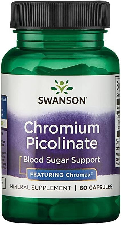 Swanson Slimming and Weight Management Chromium Picolinate Featuring Chromax, 200mcg - 60 caps