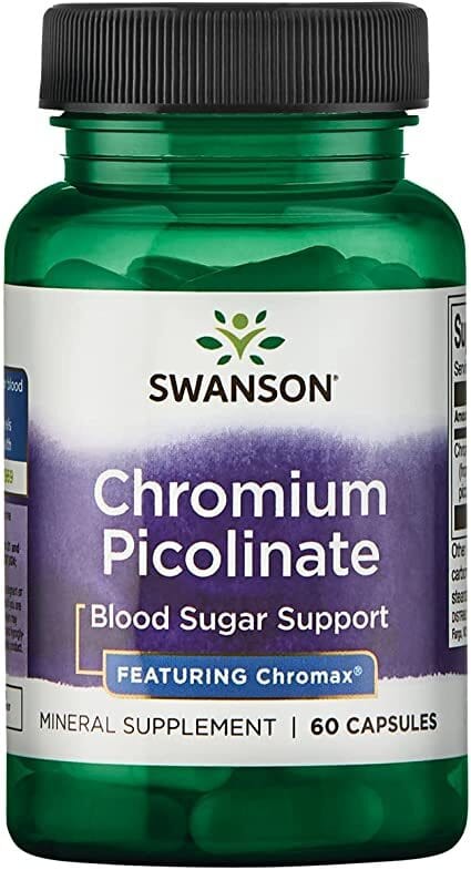 Swanson Slimming and Weight Management Chromium Picolinate Featuring Chromax, 200mcg - 60 caps
