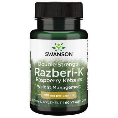 Swanson Slimming and Weight Management Double Strength Razberi-K, 200mg - 60 vcaps
