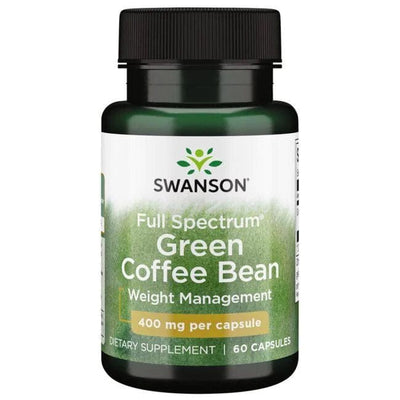 Swanson Slimming and Weight Management Full Spectrum Green Coffee Bean, 400mg - 60 caps