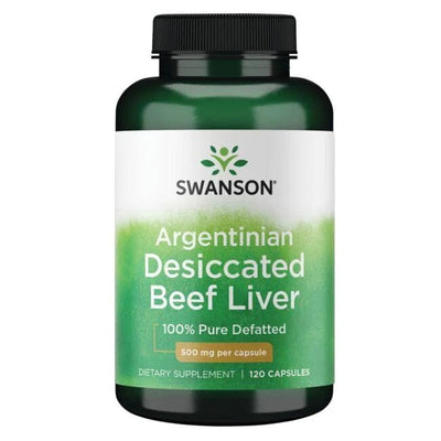 Swanson Supplements Argentinian Desiccated Beef Liver, 500mg - 120 caps
