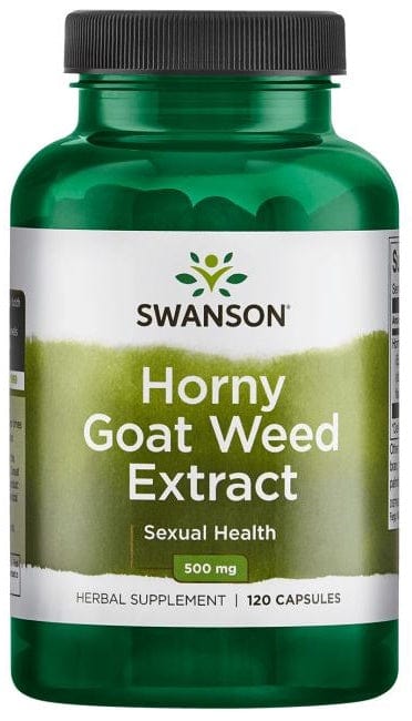 Swanson Supplements Horny Goat Weed Extract, 500mg - 120 caps