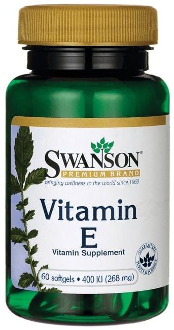 Swanson Vitamin E, 400 IU - 60 softgels