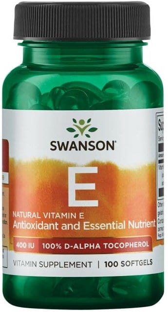 Swanson Vitamin E, 400 IU Natural - 100 softgels