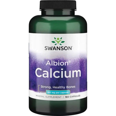 Swanson Vitamins & Minerals Albion Calcium, 180mg - 180 caps