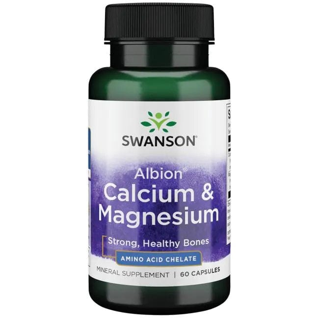 Swanson Vitamins & Minerals Albion Calcium & Magnesium - 60 caps