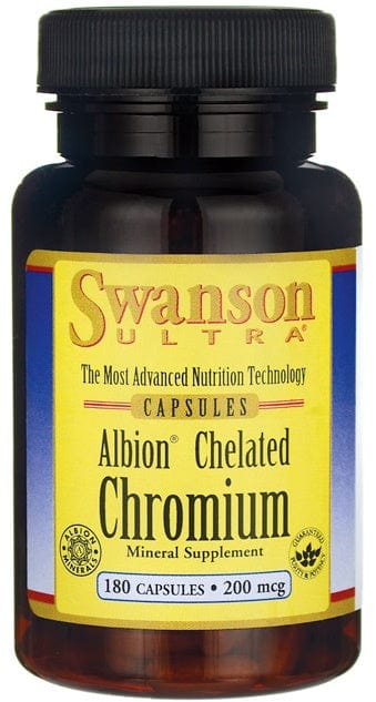 Swanson Vitamins & Minerals Albion Chelated Chromium, 200mcg - 180 caps