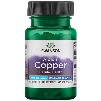 Swanson Vitamins & Minerals Albion Copper, 2mg - 60 caps