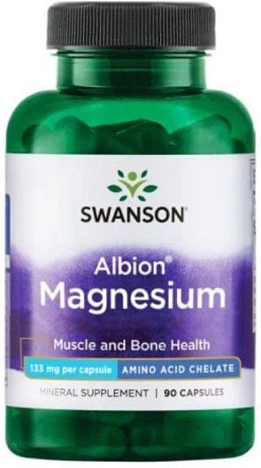 Swanson Vitamins & Minerals Albion Magnesium, 133mg - 90 caps