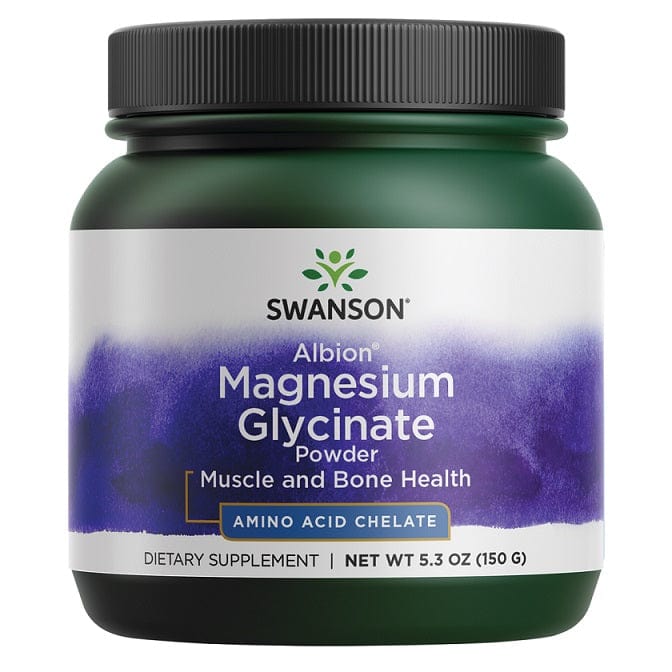Swanson Vitamins & Minerals Albion Magnesium Glycinate Powder - 150 grams
