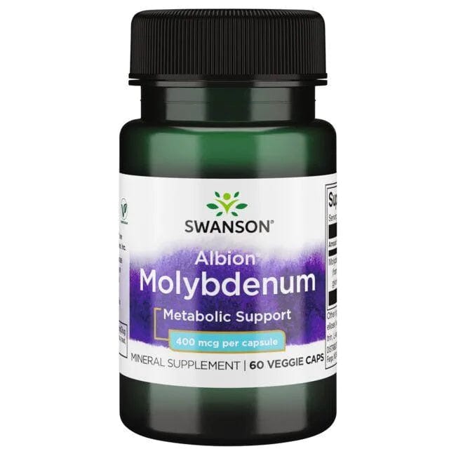 Swanson Vitamins & Minerals Albion Molybdenum, 400mcg - 60 vcaps