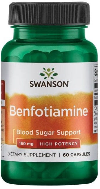 Swanson Vitamins & Minerals Benfotiamine, 160mg - 60 caps