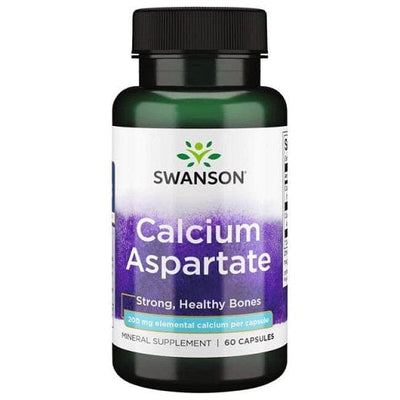 Swanson Vitamins & Minerals Calcium Aspartate, 200mg Elemental Calcium - 60 caps